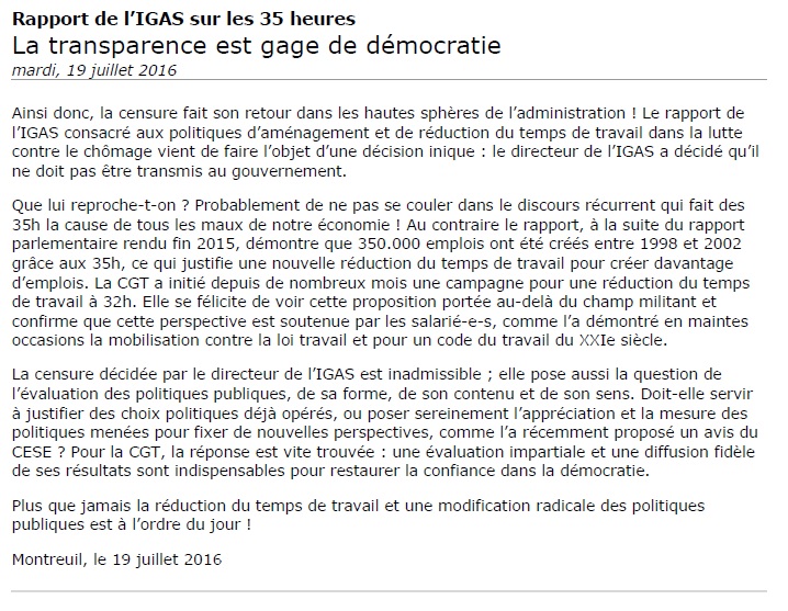 2016 07 20 La transparence est gage de democratie
