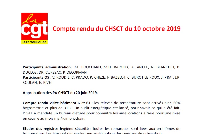 2019 10 10 CR CGT CHST 10 octobre 2019