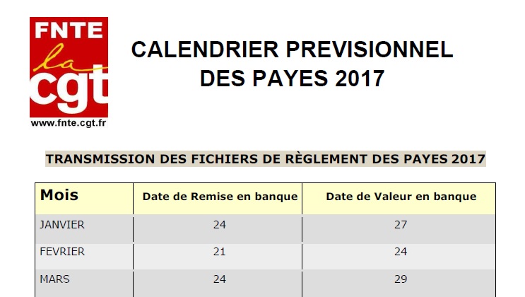 2017 01 05 FNTE CALENDRIER PAYES 2017