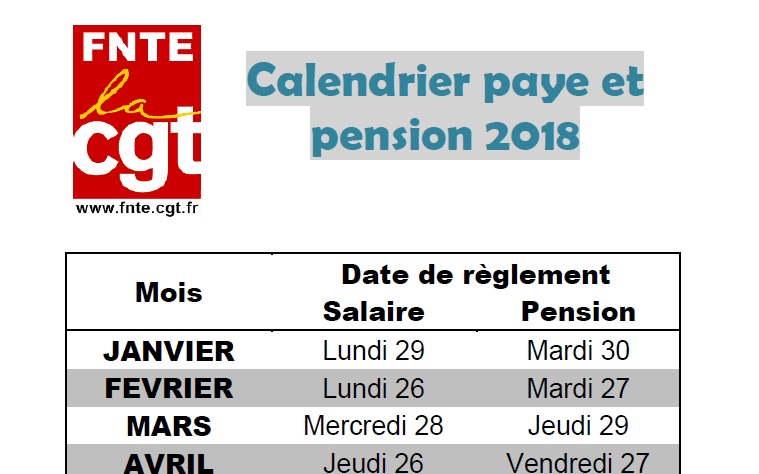 2018 01 12 FNTE calendrier paye