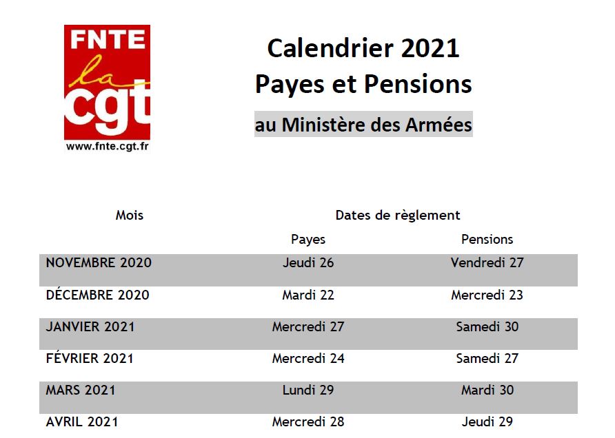 2020 11 09 Calendrier payes pensions 2021