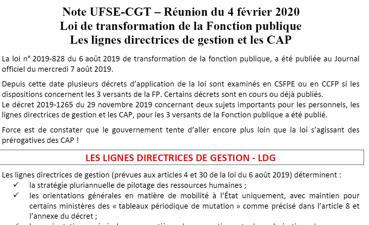 2020 02 14 Note UFSE CGT LDG CAP