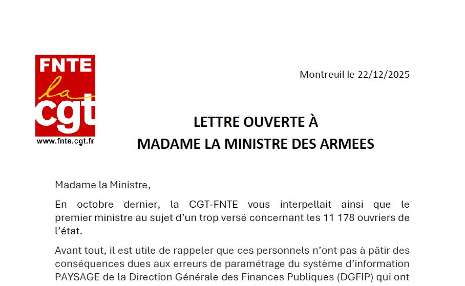 2026 01 15 LETTRE MINISTRE 2