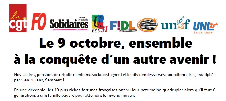 2018 10 05 Tract unitaire 9 octobre