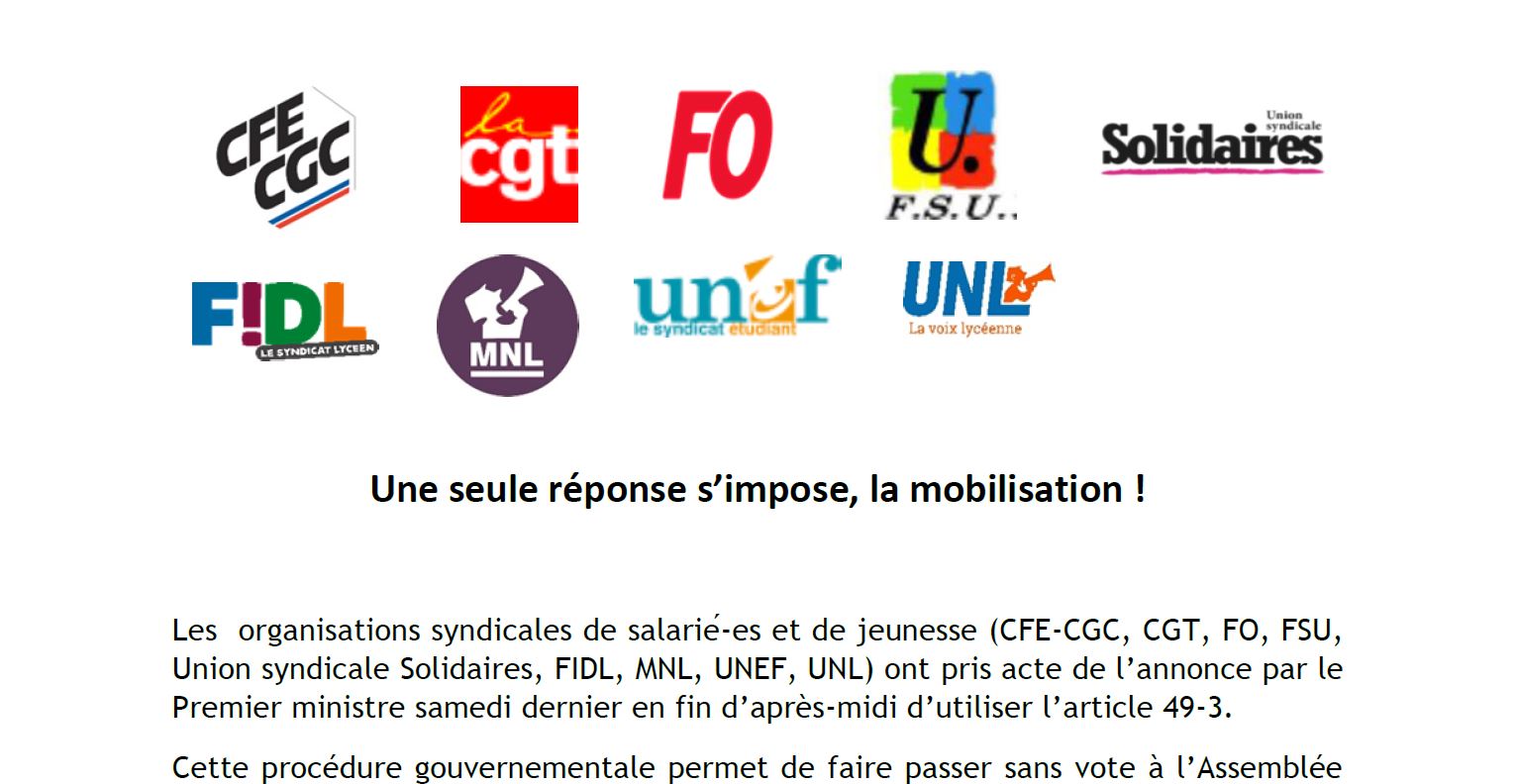 2020 03 02 Communique intersyndical