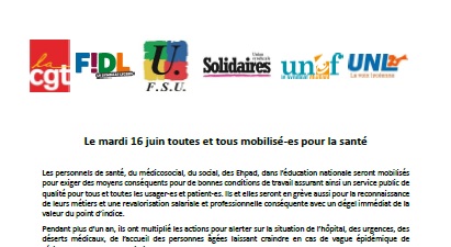2020 06 12 Communique unitaire appel 16 juin