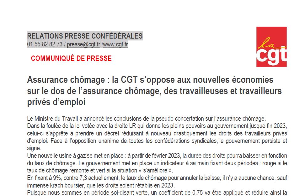 2022 11 23 economie sur le dos de l assurance chomage
