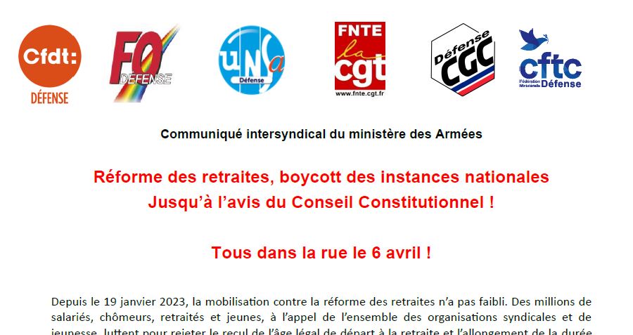 2023 04 04 communique intersyndical MDA