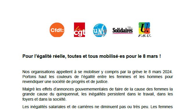 2024 03 06 Intersyndical 8 mars 2024