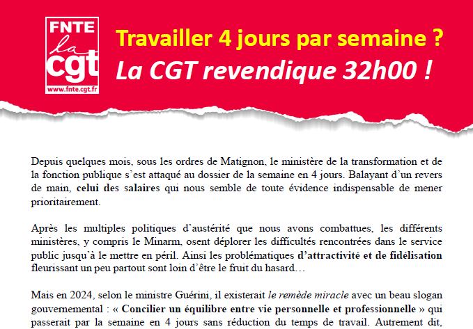 2024 05 23 Travailler 4 jours semaine