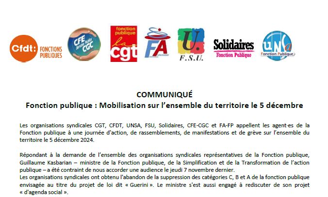 2024 11 27 communique intersyndical fp 5 decembre 2024